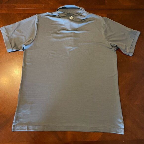 Adidas Golf Climalite Polo Shirt M Gray Short Sleeve Button-Up - Picture 2 of 11